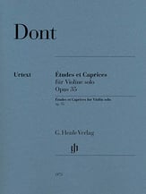Etudes et Caprices for Violin Solo Op. 35 cover